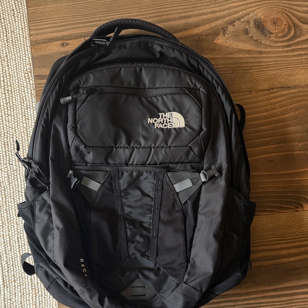 The North Face Black Backpack with Front Organizer Panels